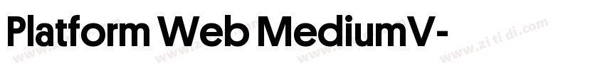 Platform Web MediumV字体转换